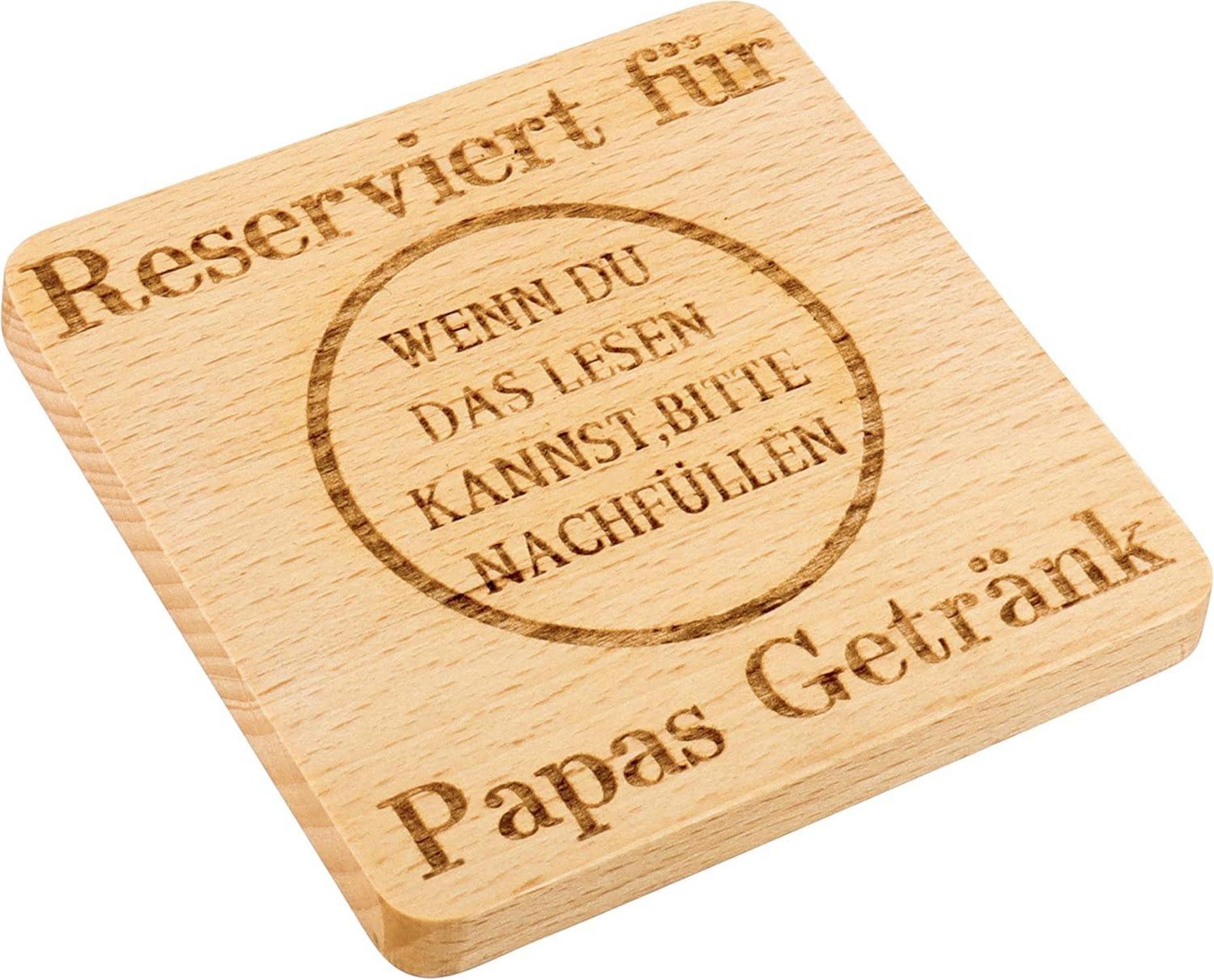 Geschenk für Papa Holz Untersetzer Vatertag Lustige Männer Geburtstag