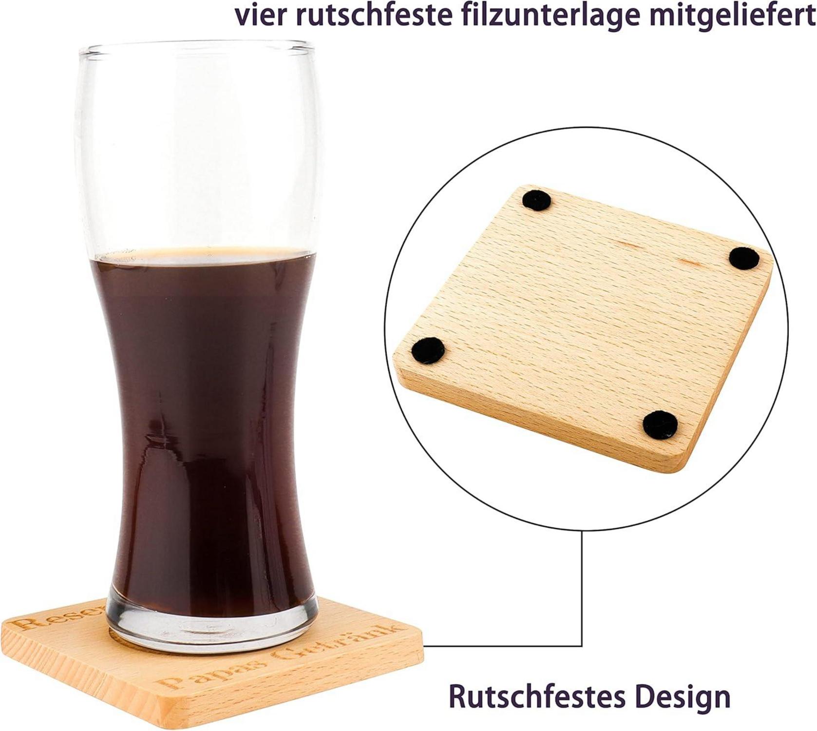 Geschenk für Papa Holz Untersetzer Vatertag Lustige Männer Geburtstag