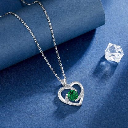 Herz Kette Damen 925 Silber Anhänger Halskette Muttertag Geschenk