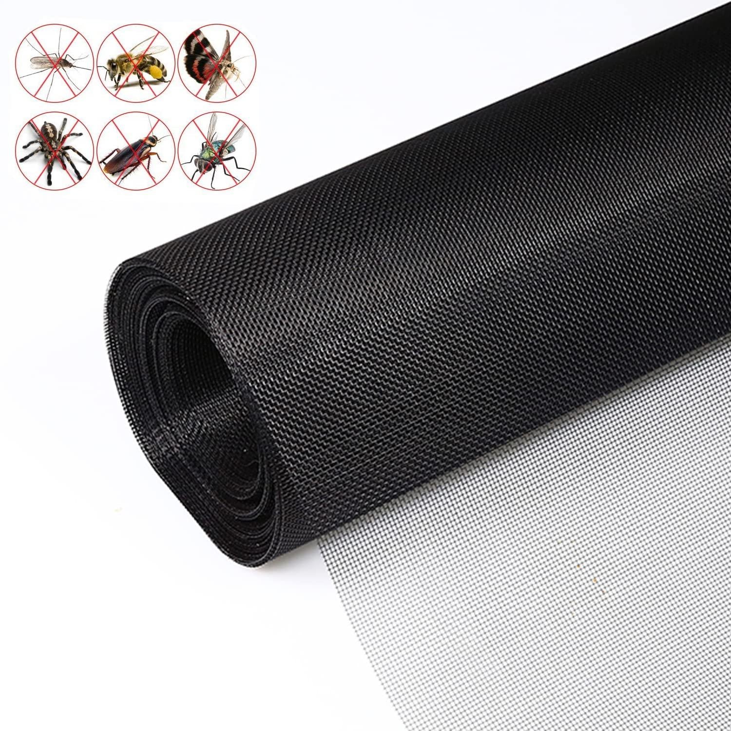 Fliegengitter Meterware 120x250 cm Insektenschutz für