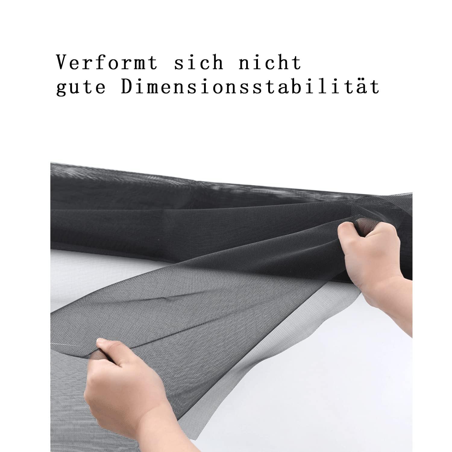 Fliegengitter Meterware Fliegennetz Fenster 120x250cm Insektenschutz Glasfaser Ersatznetz