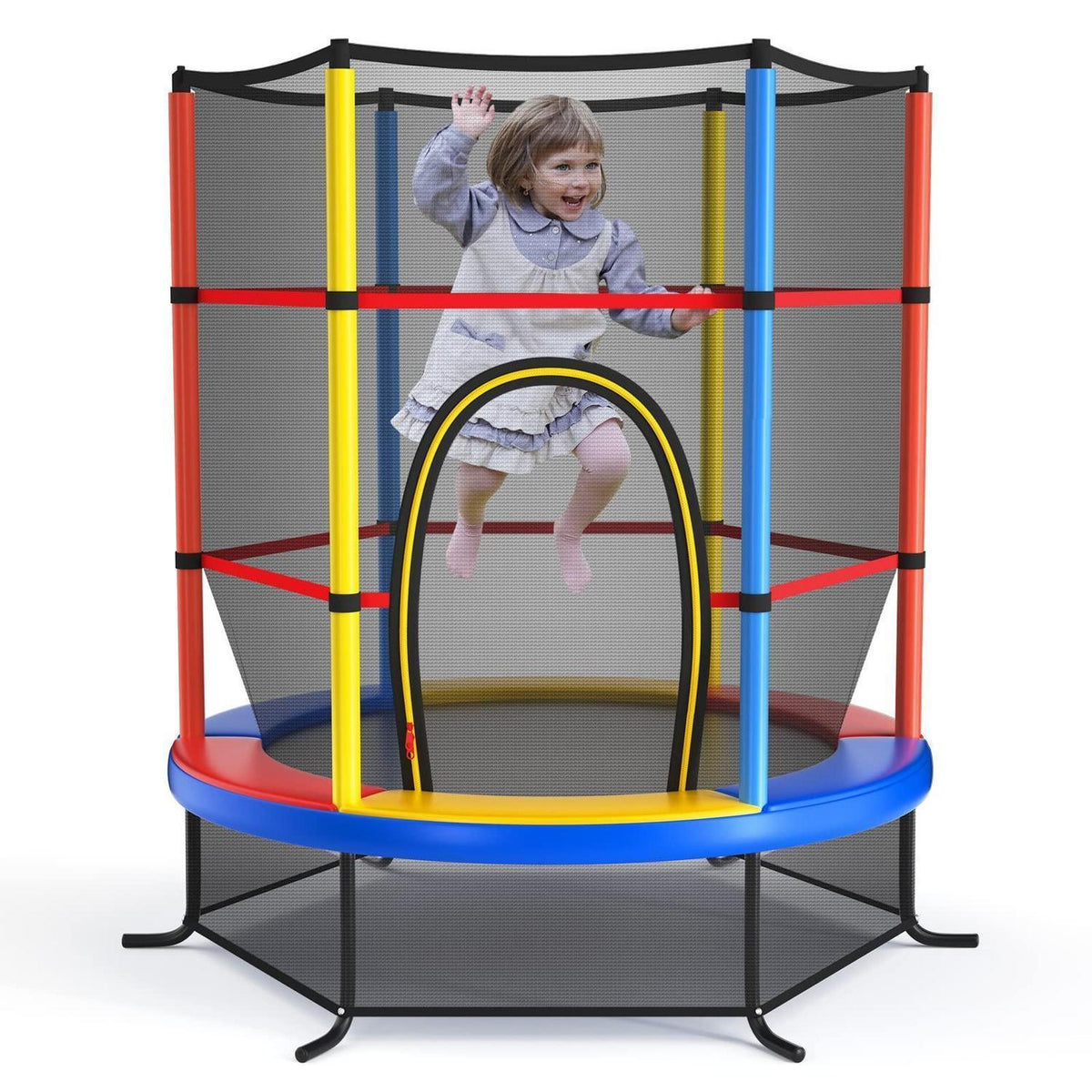 Gartentrampolin 165cm mit Netz & Randabdeckung – Kindertrampolin