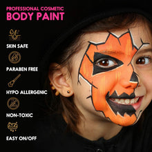 Kinderschminke Set 19 Farben Wasserbasis Halloween