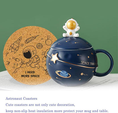 Kawaii Astronaut Weltraum Tasse Planet Keramik Becher Deckel