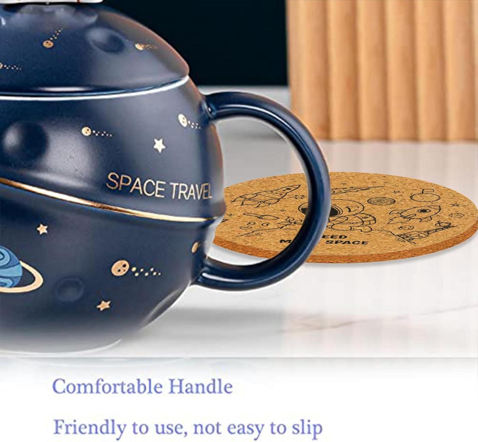 Kawaii Astronaut Tasse Planet Weltraum Prägung Kaffeetasse Keramik Becher