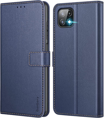 Samsung Galaxy A22 5G Handyhülle Leder Tasche mit Kartenfächern