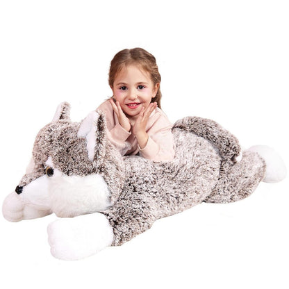 Riesiger Wolf Kuscheltier 78cm - Plüschtier Geschenk für Kinder