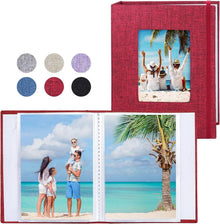 Fotoalbum Vienrose Klein 10x15 Fotos 2er Pack Leinen Cover
