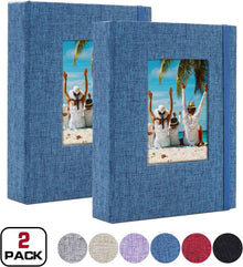 Fotoalbum Klein 10x15 Fotos 2er Pack Cover Leinen