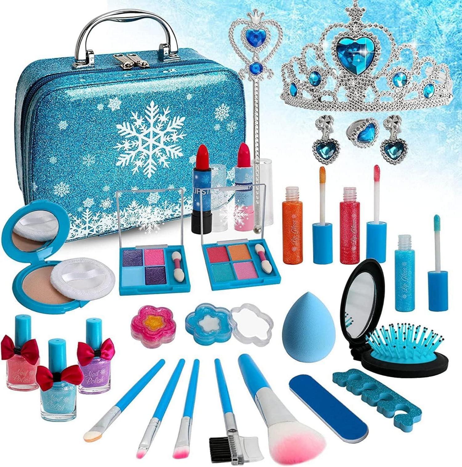 Kinderschminke Set Mädchen Make-Up Schminkkoffer Spielzeug