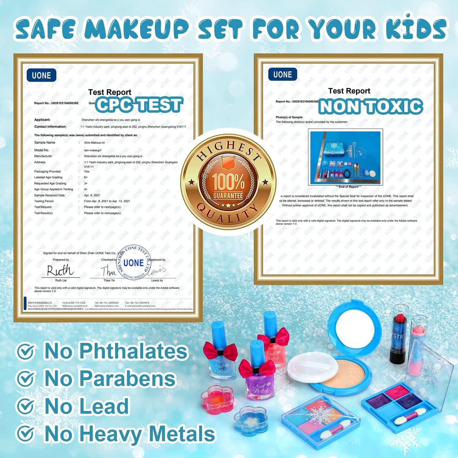 Kinderschminke Set Mädchen Make-Up Schminkkoffer Spielzeug