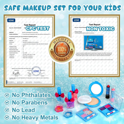 Kinderschminke Set Mädchen Make-Up Schminkkoffer Spielzeug