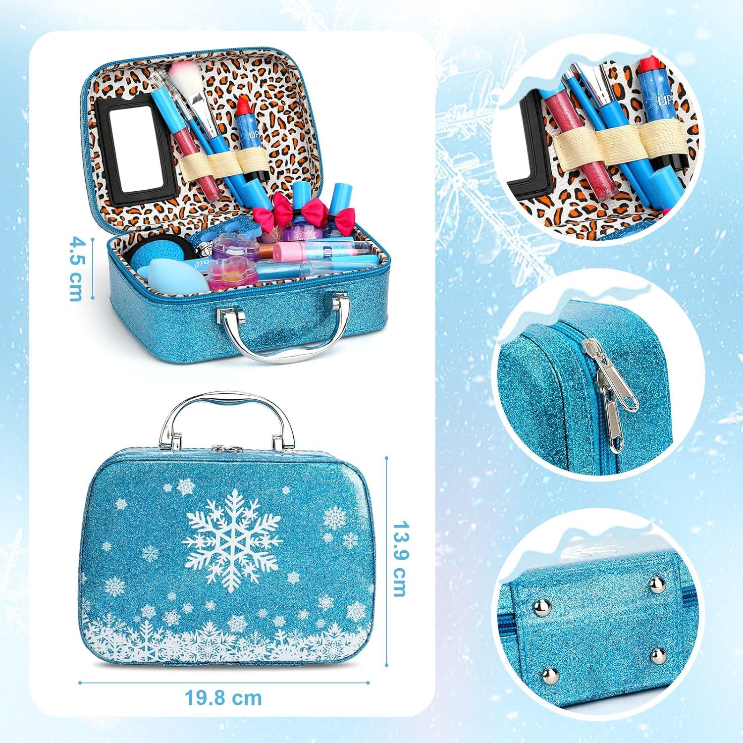 Kinderschminke Set Mädchen Make-up Schminkkoffer Rollenspiel Kinder 4-10 Jahre