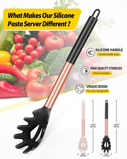 Bundlepro 2er Silikon Spaghettilöffel Set