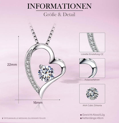 Ewige Rose Infinity Rosen mit Kette und Geschenkbox