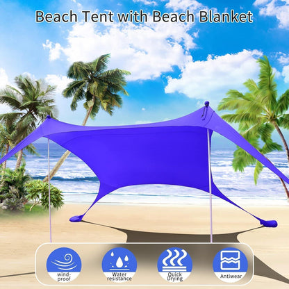 Strandzelt Pop-Up 2x2.1 m LSF 50 Sonnenschutz