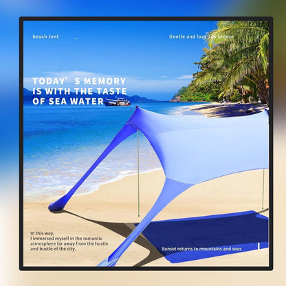 Strandzelt Pop-Up 2x2.1 m LSF 50 Sonnenschutz