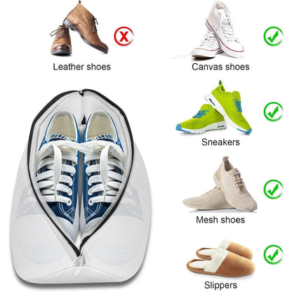 Flintronic Schuhwaschbeutel 2 Stück Wiederverwendbare