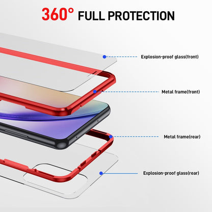 Handyhülle Samsung Galaxy A53 5G Magnetische Adsorption Gehärtetes