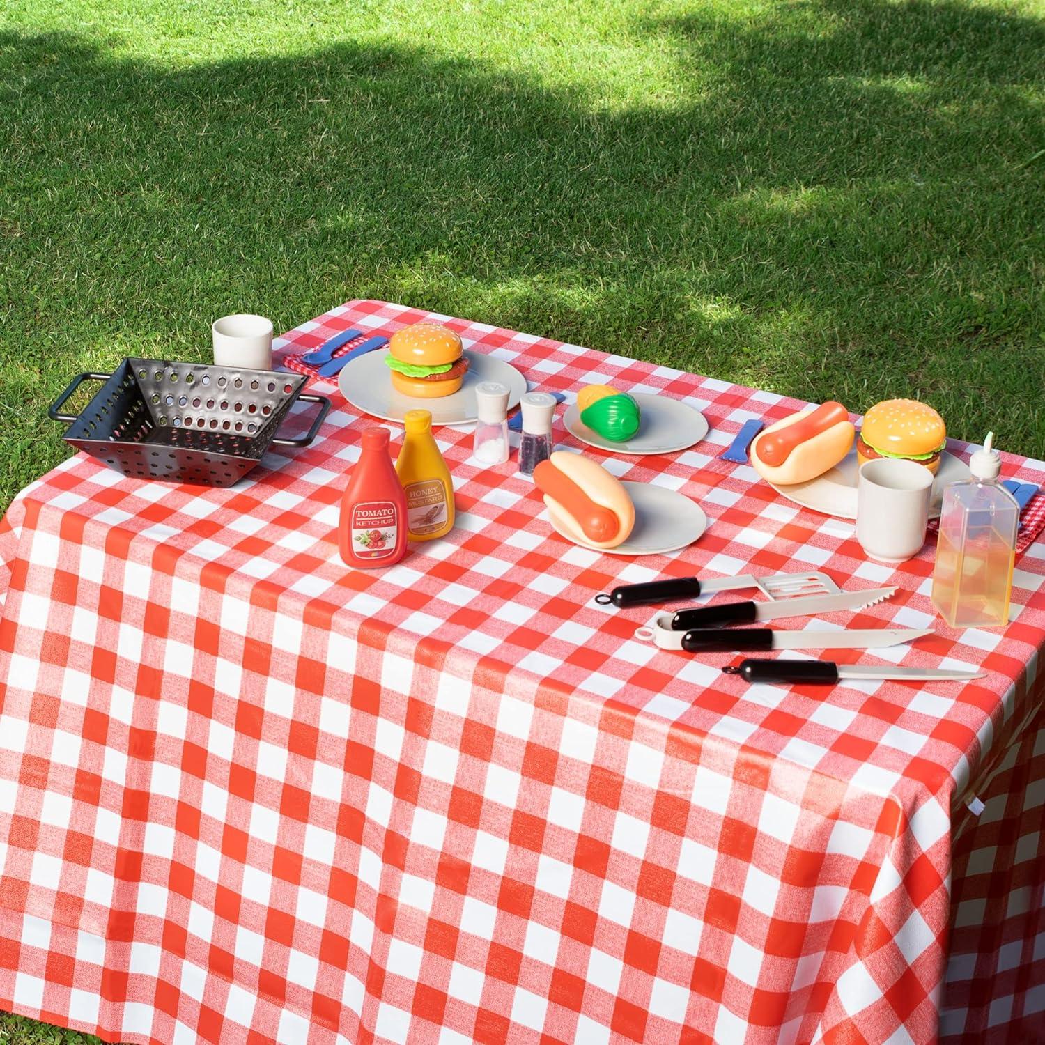 Kinder BBQ Grill Spielset mit 27 Teilen und Zubehör