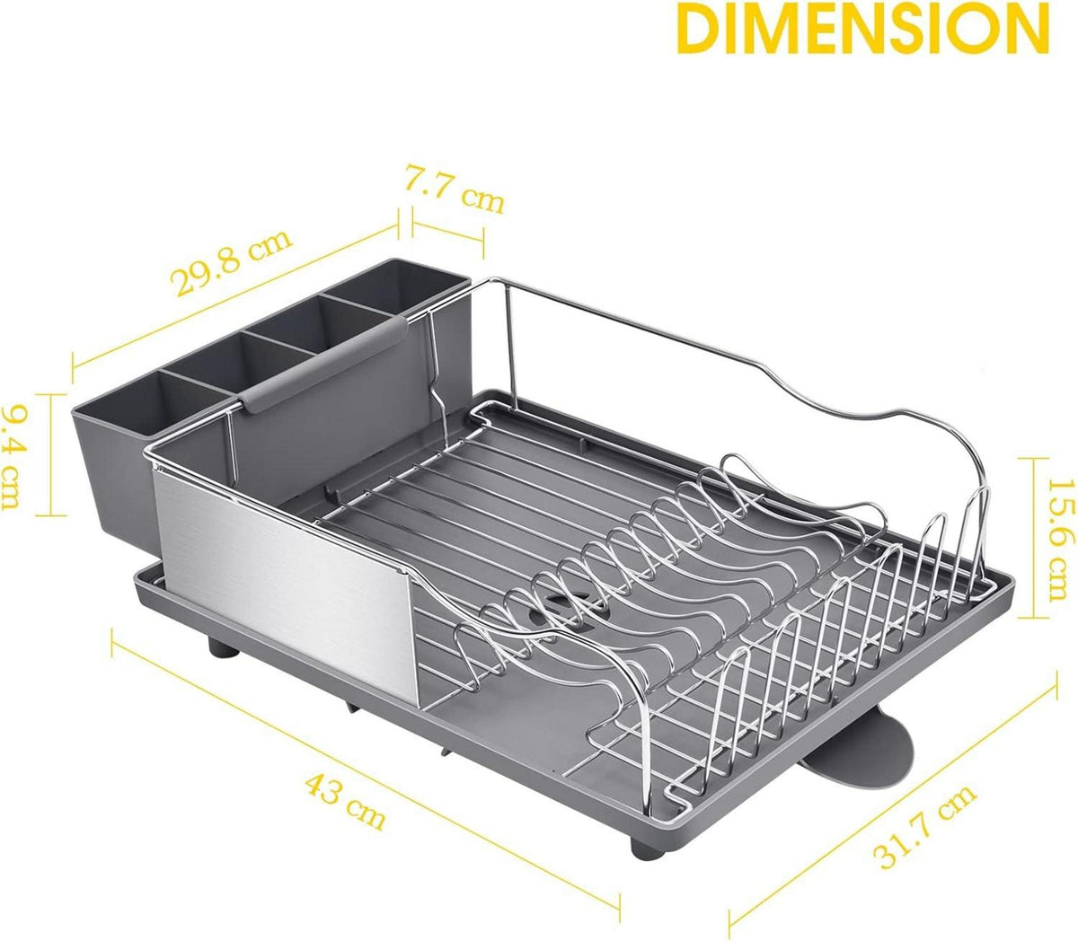 Abtropfgestell Edelstahl Geschirrabtropfgestell Anti-Rost