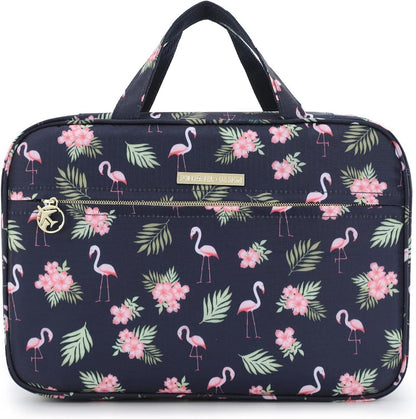 Kulturbeutel Wasserdicht Große Reise Aufhängbar Organizer Flamingo