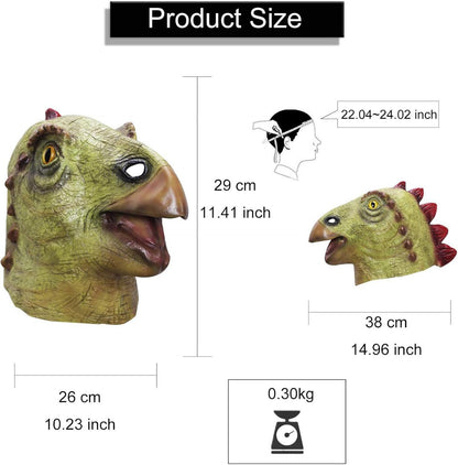 Realistische Pterosaurian Dinosaurier Latex Maske für Halloween Cosplay