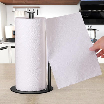 Küchenrollenhalter Schwarz Edelstahl Stehend für Standard und große