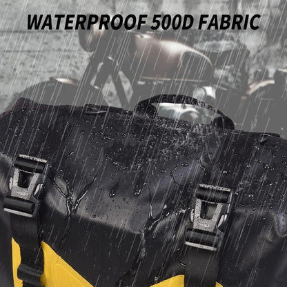 Wasserdichte Motorrad Satteltaschen 50L – Gelb (2er-Pack)