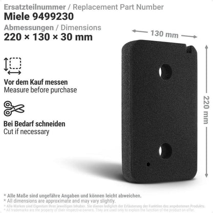 Trocknerfilter für Miele 9499230 | Fein-Grob Filter