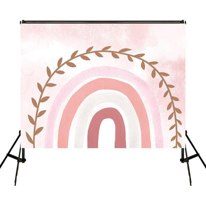 Fotografie Hintergrund Rosa Regenbogen Mikrofaser 3x2m