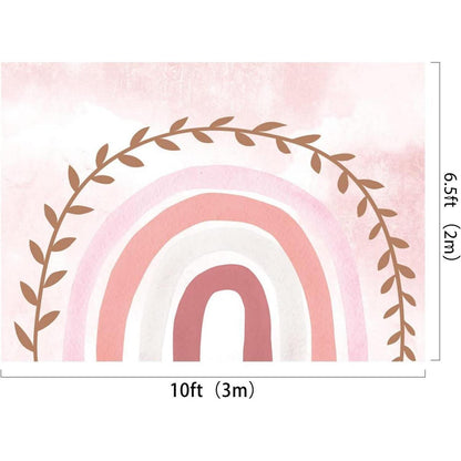 Fotografie Hintergrund Rosa Regenbogen Mikrofaser 3x2m