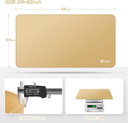 Grillmatte FLASLD 81x152 cm ölbeständig wasserdicht feuerfest Khaki