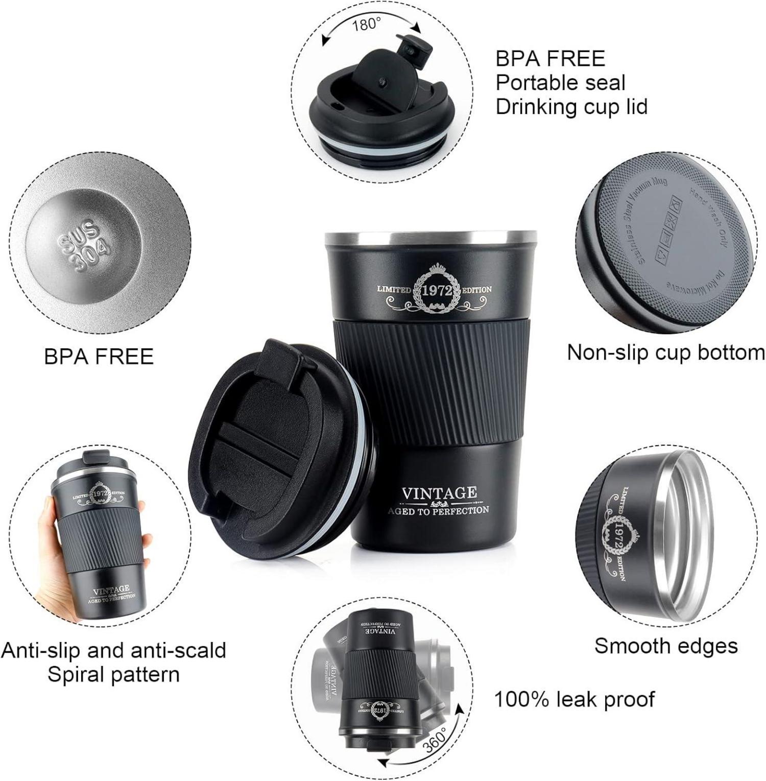 Isolierter Thermobecher 380ml doppelschichtiger Kaffeebecher aus