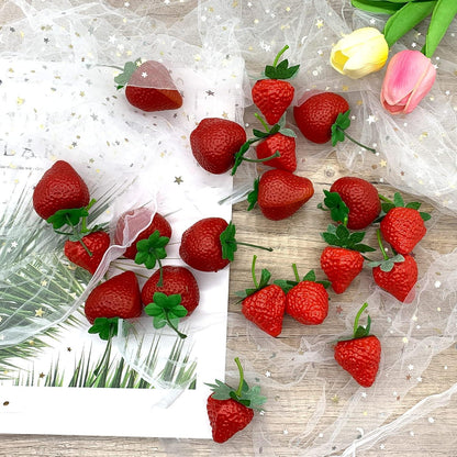 Deko Obst Kunststoff Erdbeere Simulation Modell - 20 Stück