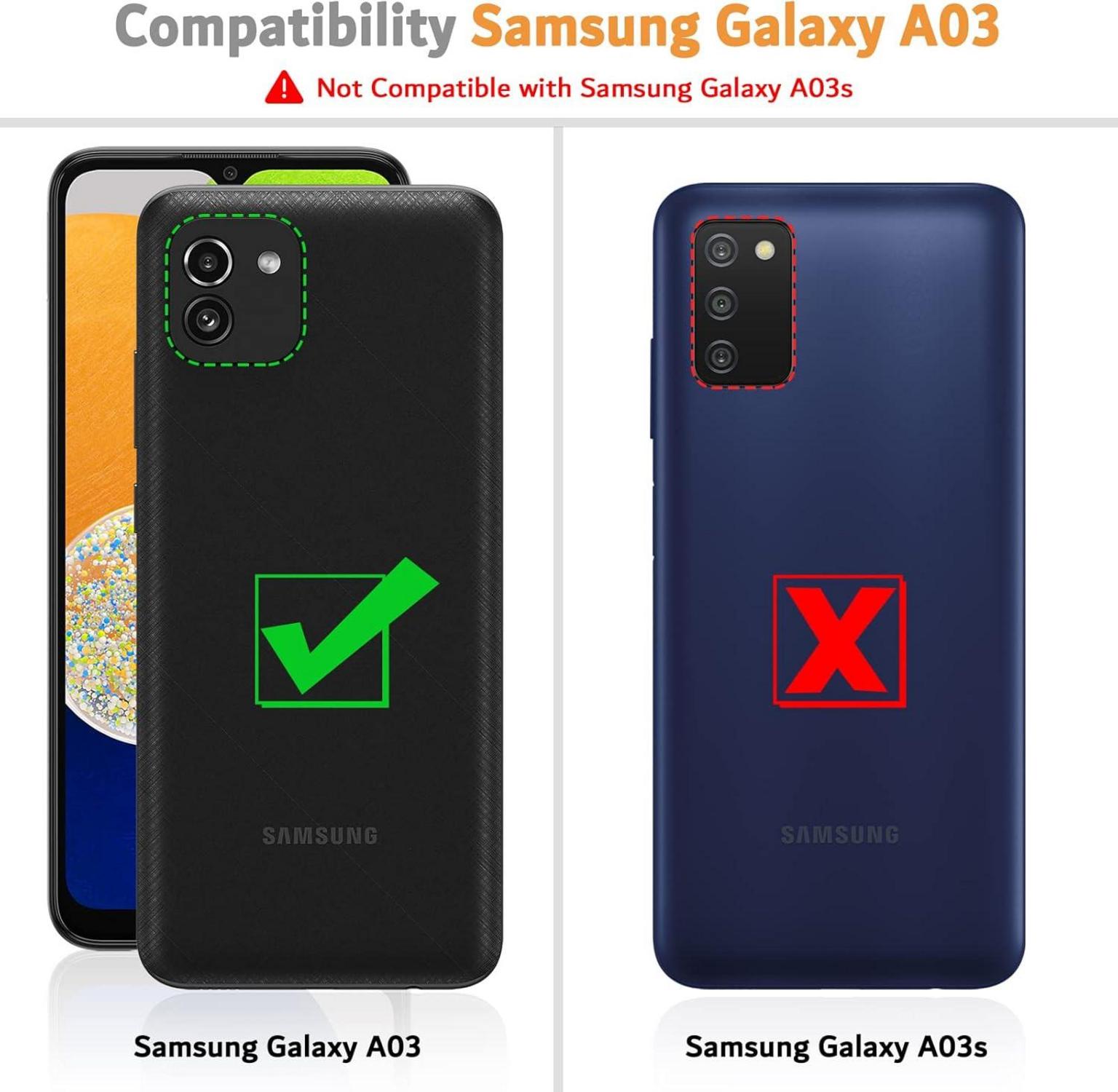 Samsung Galaxy A03 Handyhülle - Premium Leder Klapphülle