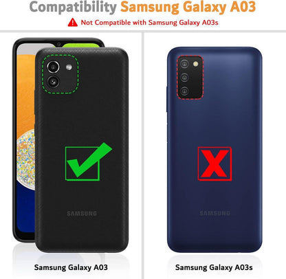 Samsung Galaxy A03 Handyhülle - Premium Leder Klapphülle