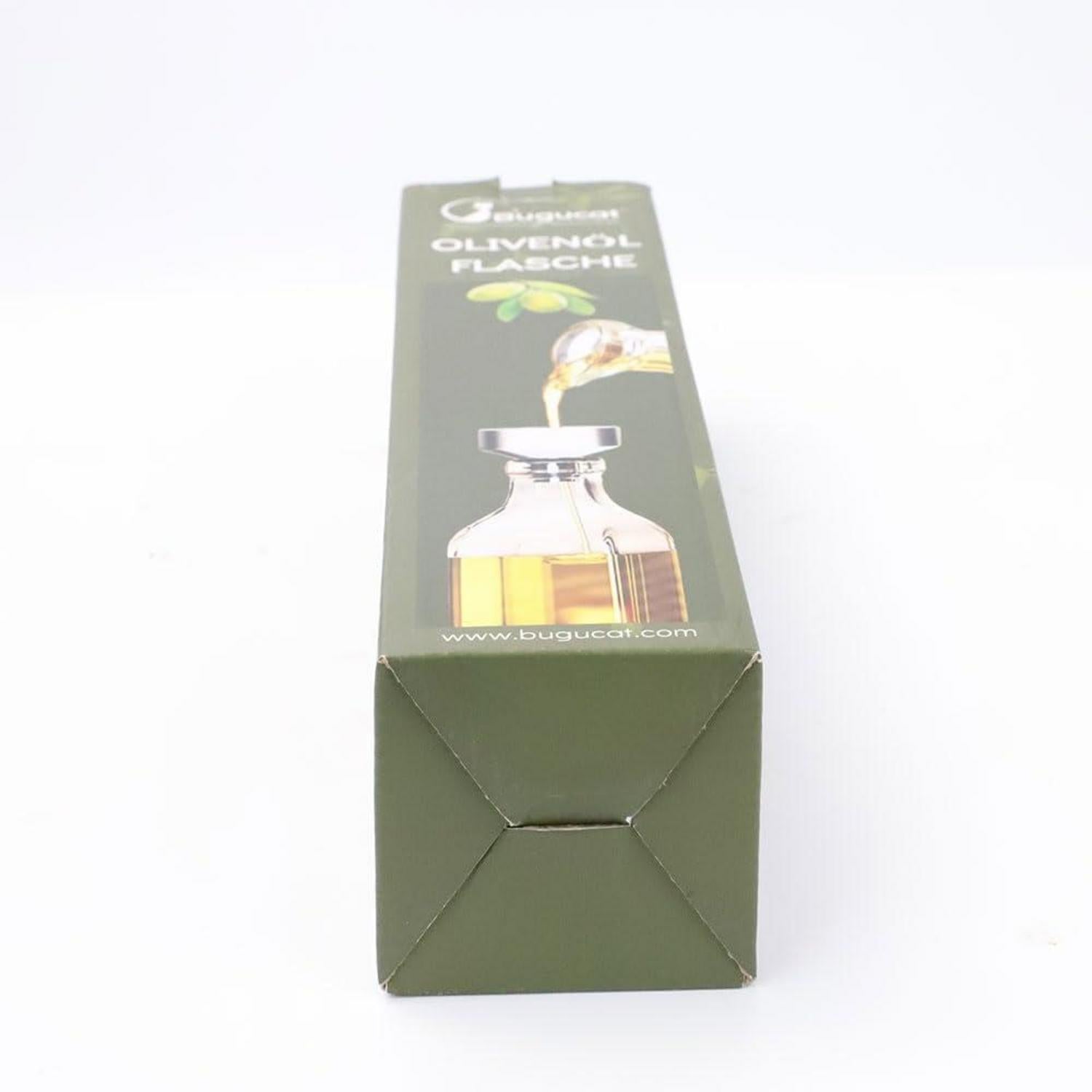 Bugucat 500ML Glas Essig Ölflasche Spender Tropffrei Kochen Salat