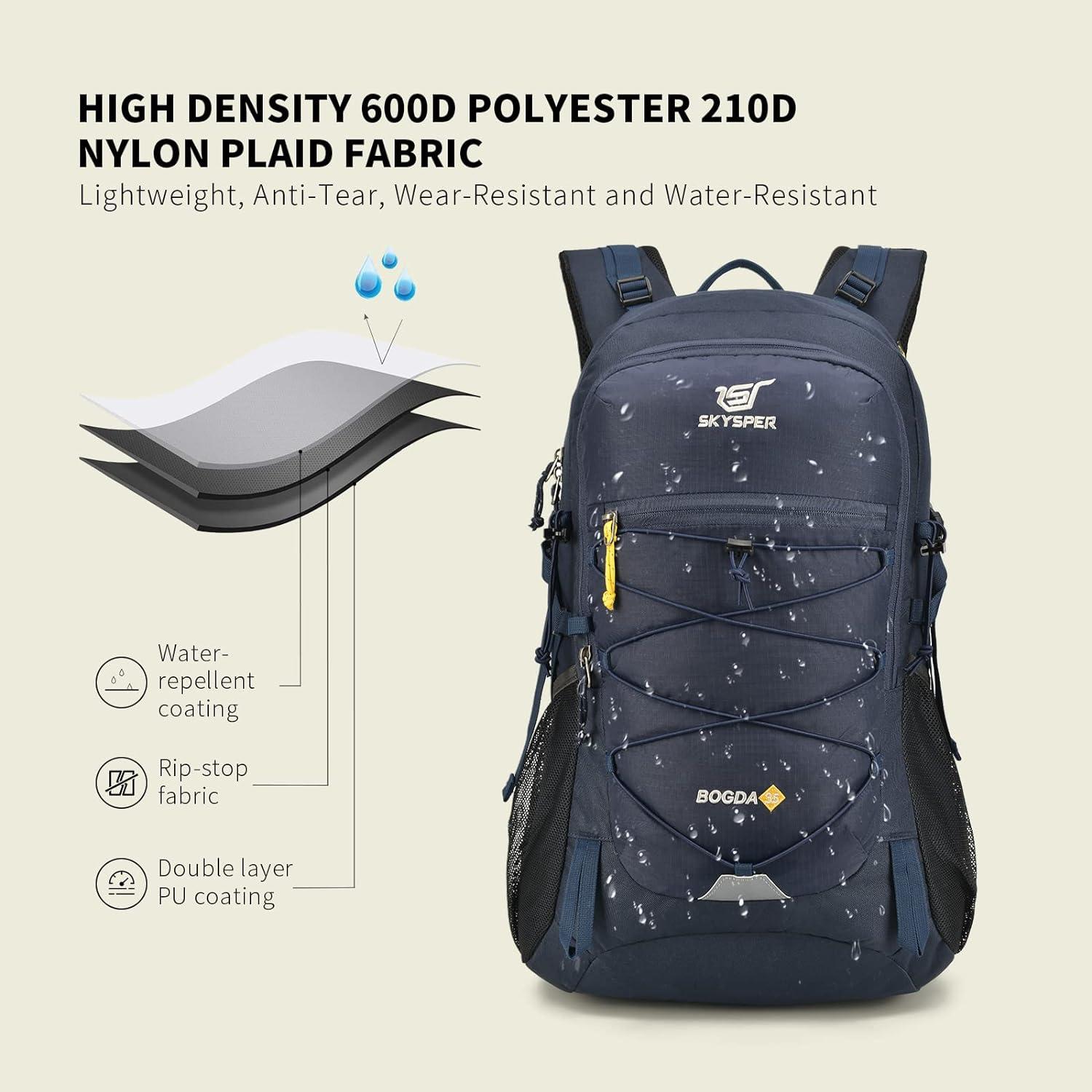Wanderrucksack 35L Camping Backpack mit Rückenbelüftung