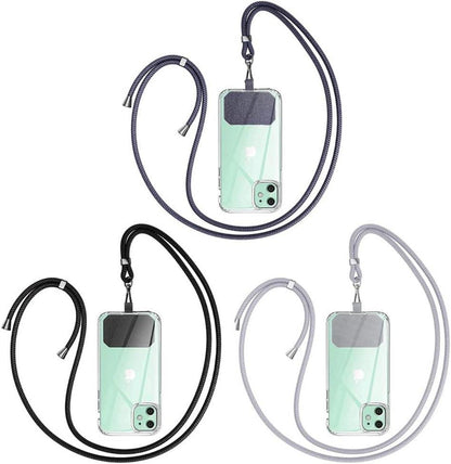 Handykette zum Umhängen - Universal Smartphone Kette Schwarz