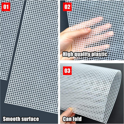Plastic Canvas Sheets für Kunsthandwerk - 6 Stück 20 * 33 cm