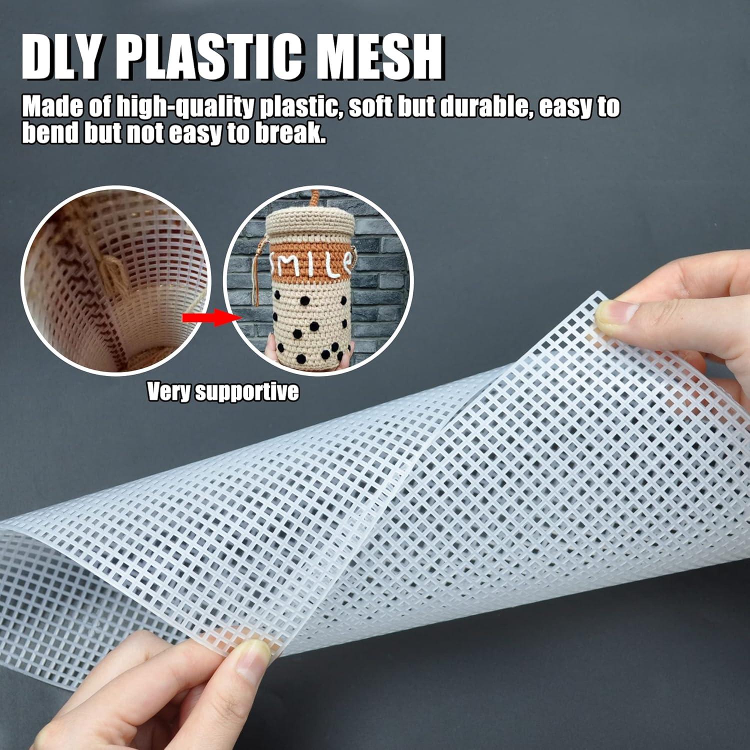 Plastic Canvas Sheets 4 Mesh 20x33cm DIY Kreuzstich Bastelprojekte 6er Set