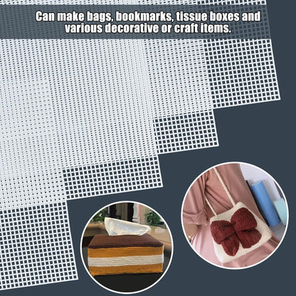 6 Stück Plastic Canvas Sheets für Bastel- und Nähprojekte 20 * 33cm