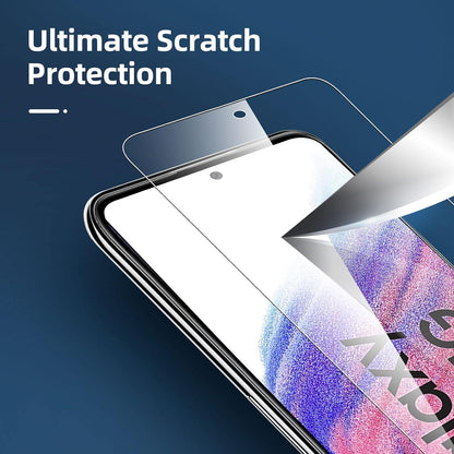 Panzer Schutz Glas Samsung Galaxy A53 5G 9H Härte 3er Pack