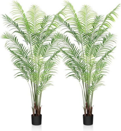 Künstliche Pflanzen groß 190cm Palme Kunstpflanze im Topf Fake Plant