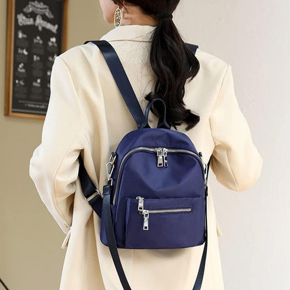 Damen Rucksack 2in1 Schultertasche Blau Wasserdicht Daypack