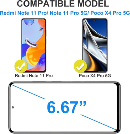 SPARIN 3 Stück Panzerglas Xiaomi Redmi Note 11 Pro 4G 5G