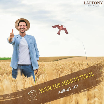 Vogelschreck Flugdrachen 6m Rot für Garten & Bauernhof