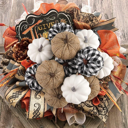 12er Set Kürbis Herbstdeko Halloween Deko Draußen