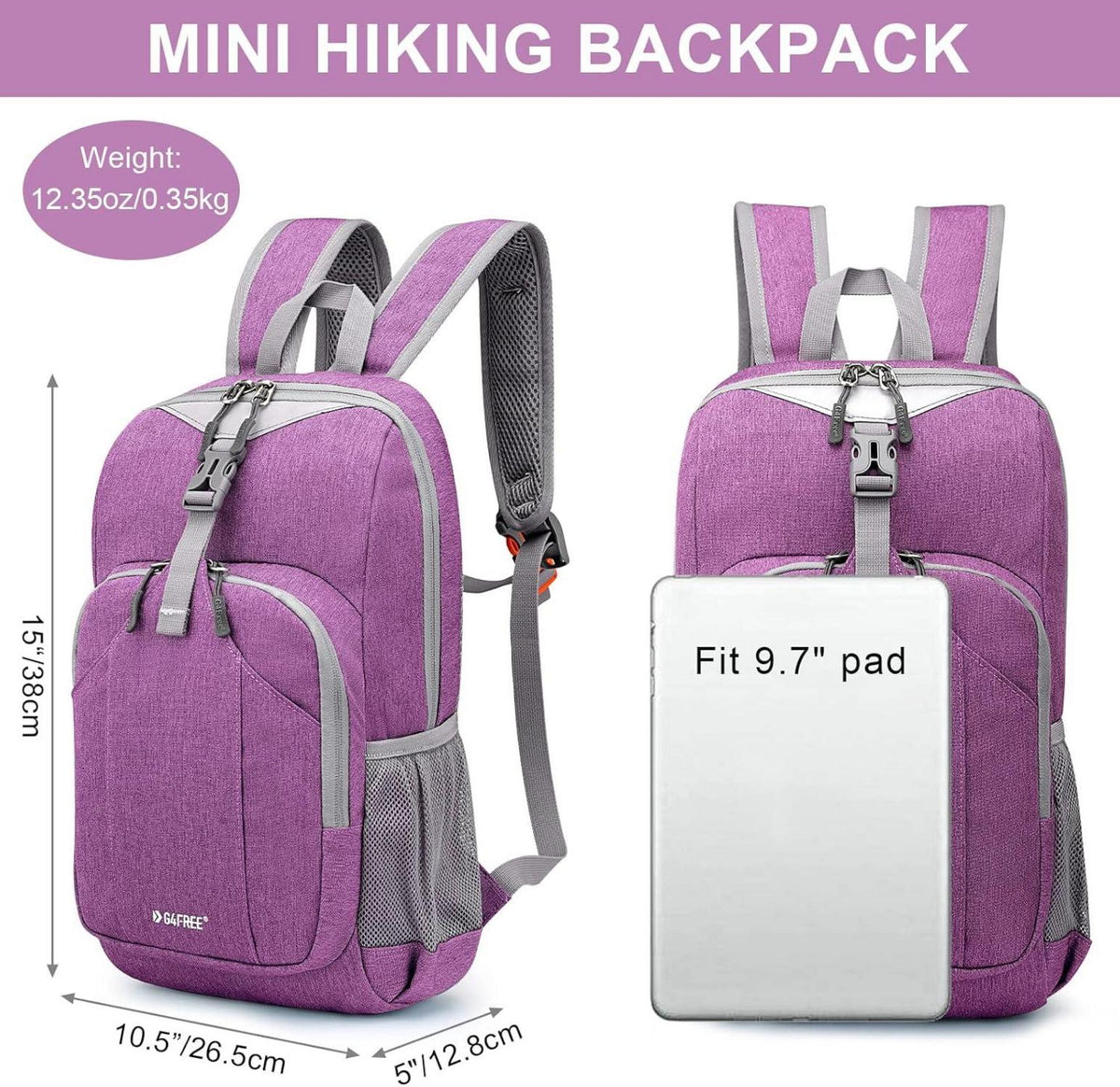 Ultraleichter 10L Damen Tagesrucksack Wasserdicht